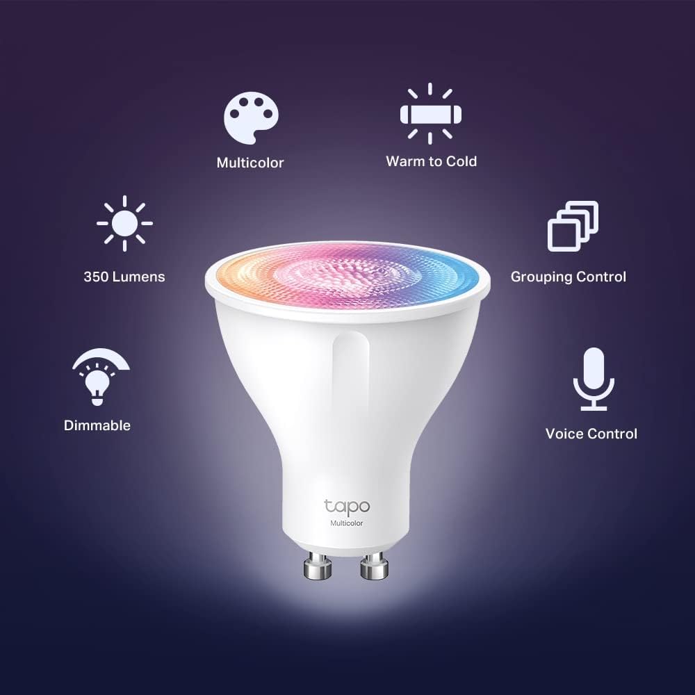Buy Tapo,Tapo L630 Smart Wi-Fi GU10 LED Bulbs (2-Pack) – Multicolour, Tunable White, RGB, Remote Control, Works with Alexa & Google Home, No Hub Required - Gadcet UK | UK | London | Scotland | Wales| Near Me | Cheap | Pay In 3 | Networking